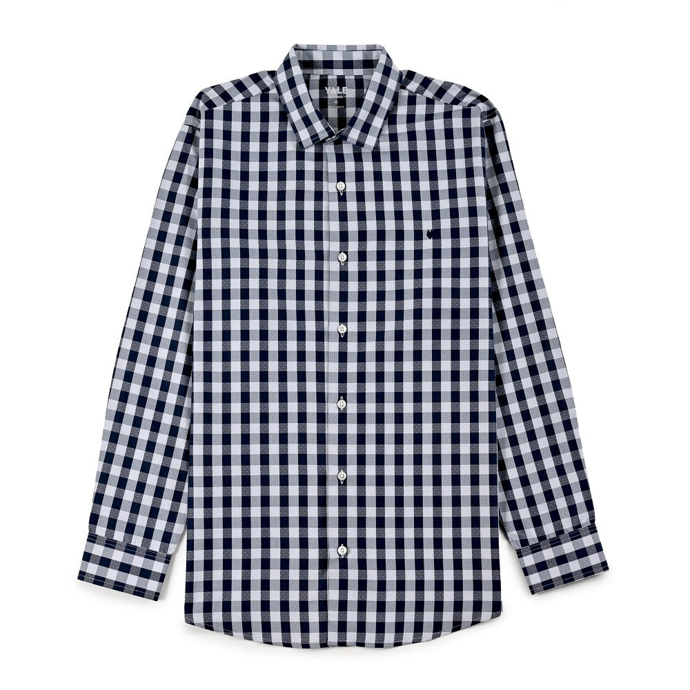 Camisa Yale Para Caballero Manga Larga Regular Fit 2159 Beige Claro
