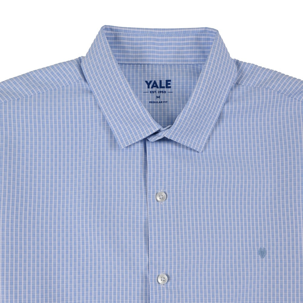 Camisa Yale Para Caballero Manga Larga Regular Fit 2220 Azul
