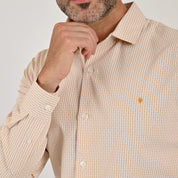 Camisa Yale Para Caballero Manga Larga Regular Fit 2220 Kaki