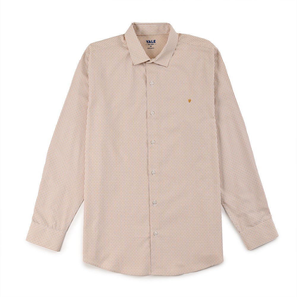 Camisa Yale Para Caballero Manga Larga Regular Fit 2220 Kaki