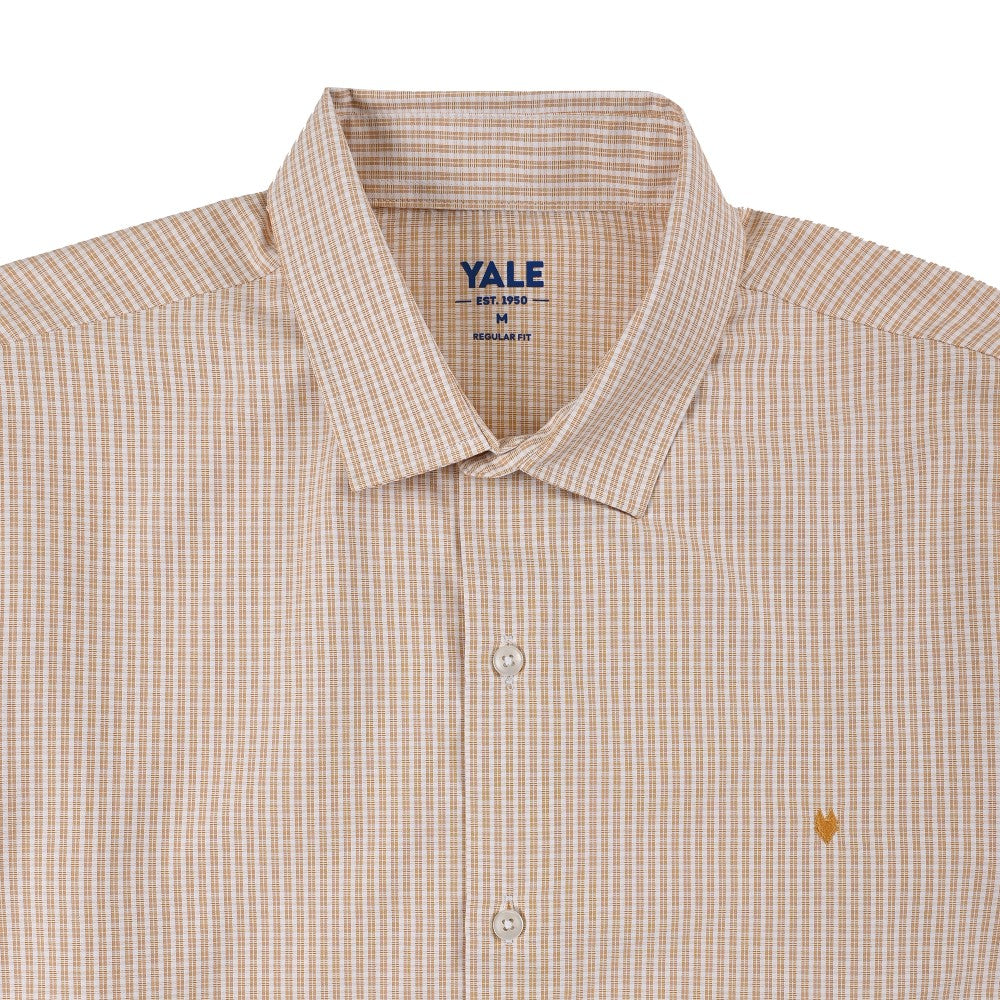 Camisa Yale Para Caballero Manga Larga Regular Fit 2220 Kaki