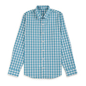 Camisa Yale Para Caballero Manga Larga Regular Fit 2270 Azul turqueza