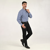 Camisa Yale Para Caballero Manga Larga Regular Fit 2270 Azul Marino