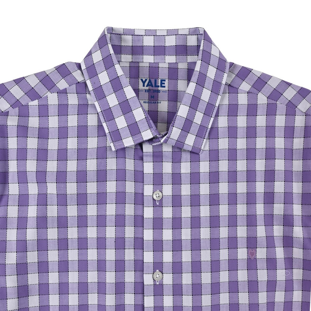 Camisa Yale Para Caballero Manga Larga Regular Fit 2270 Lila