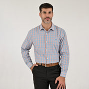 Camisa Yale Para Caballero Manga Larga Regular Fit 2601 Naranja