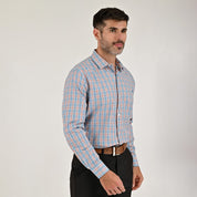 Camisa Yale Para Caballero Manga Larga Regular Fit 2601 Naranja