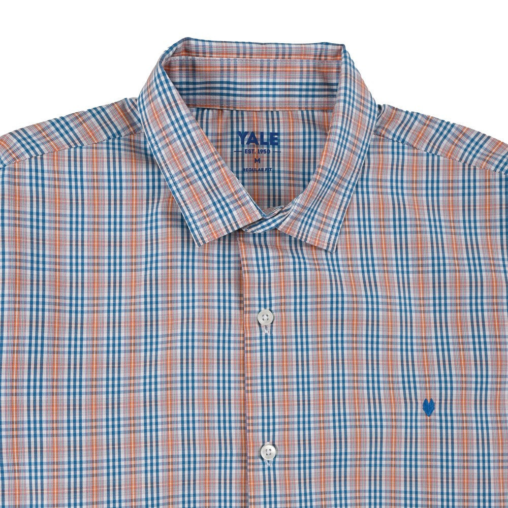 Camisa Yale Para Caballero Manga Larga Regular Fit 2601 Naranja
