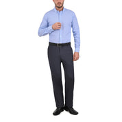 Camisa Yale Slim Fit Manga Larga 3749 Azul Plumbago