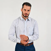 Camisa de vestir Yale Regular Fit Manga larga 7530 Azul marino