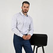 Camisa de vestir Yale Regular Fit Manga larga 7530 Azul marino