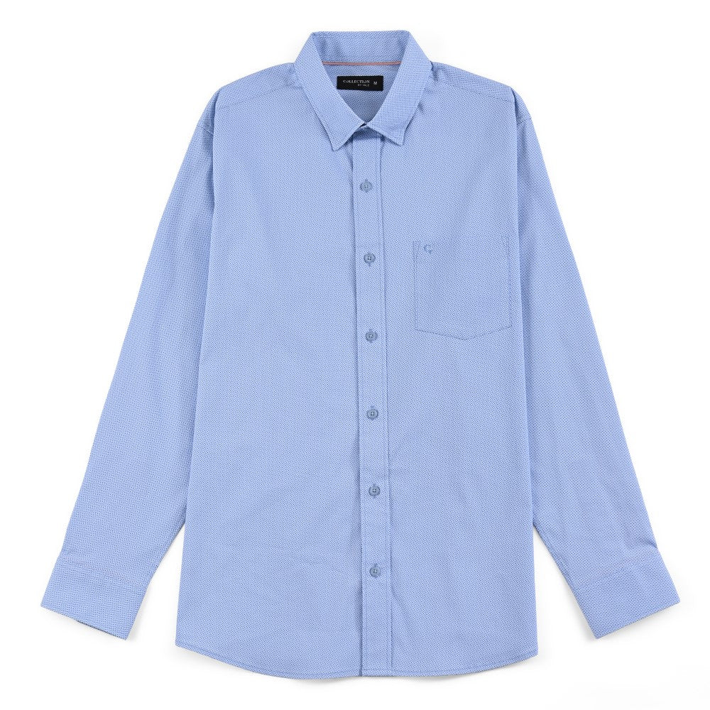 Camisa de vestir Yale Regular Fit Manga larga 7532 Azul