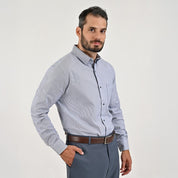 Camisa de vestir Yale Regular Fit Manga larga 7534 Azul marino entintado