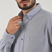 Camisa de vestir Yale Regular Fit Manga larga 7534 Azul marino entintado