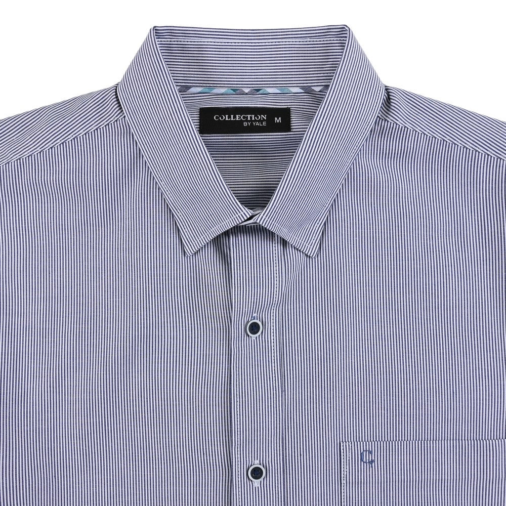 Camisa de vestir Yale Regular Fit Manga larga 7534 Azul marino entintado