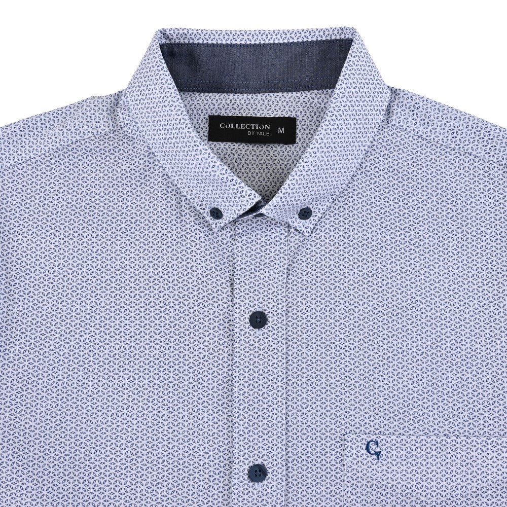 Camisa casual Yale Regular Fit Manga larga 7531 Blanco