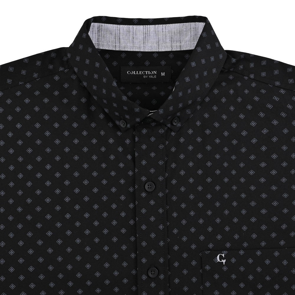 Camisa casual Yale Regular Fit Manga larga 7533 Negro