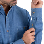Camisa Mezclilla Yale Manga Larga Botton Down Regular Fit 3516