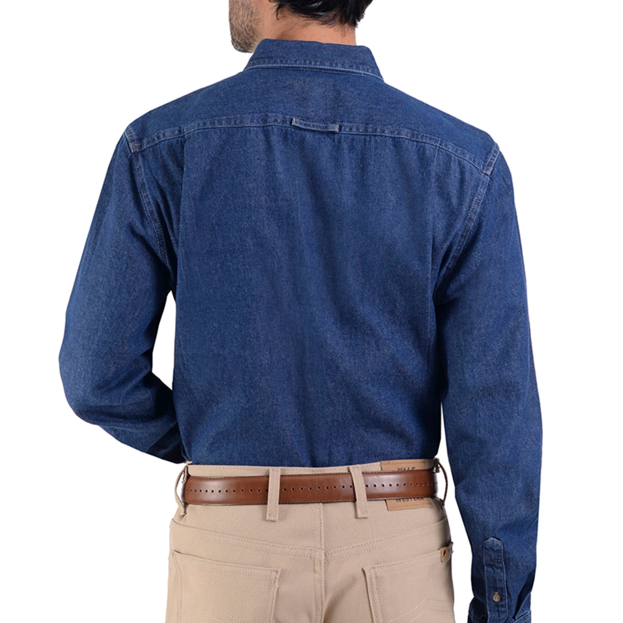 Camisa Mezclilla Yale Manga Larga Botton Down Regular Fit 3516