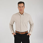 Camisa Yale Para Caballero Manga Larga Regular Fit 7906 Arena