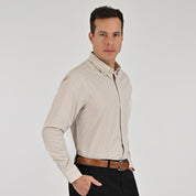 Camisa Yale Para Caballero Manga Larga Regular Fit 7906 Arena