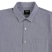 Camisa Yale Para Caballero Manga Larga Regular Fit 8215 Azul Marino Entintado