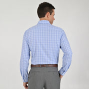 Camisa Yale Para Caballero Manga Larga Regular Fit 7909 Azul