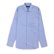 Camisa Yale Para Caballero Manga Larga Regular Fit 7909 Azul