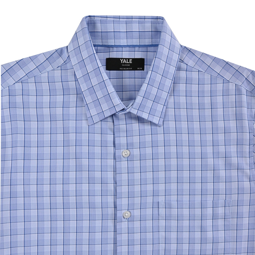 Camisa Yale Para Caballero Manga Larga Regular Fit 7909 Azul