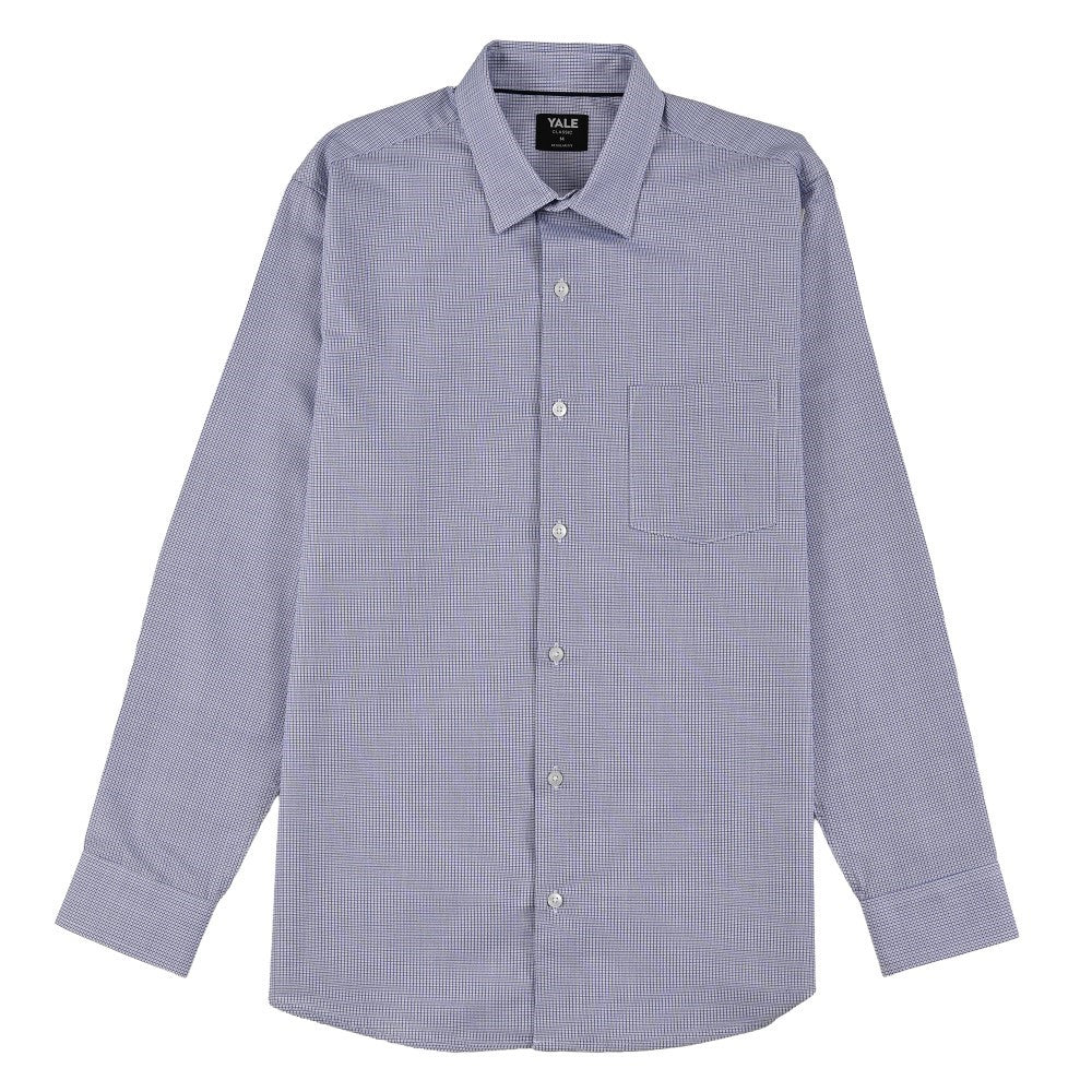 Camisa Yale Para Caballero Manga Larga Regular Fit 7911 Azul Zafiro