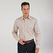 Camisa Yale Para Caballero Manga Larga Regular Fit 7911 Mostaza