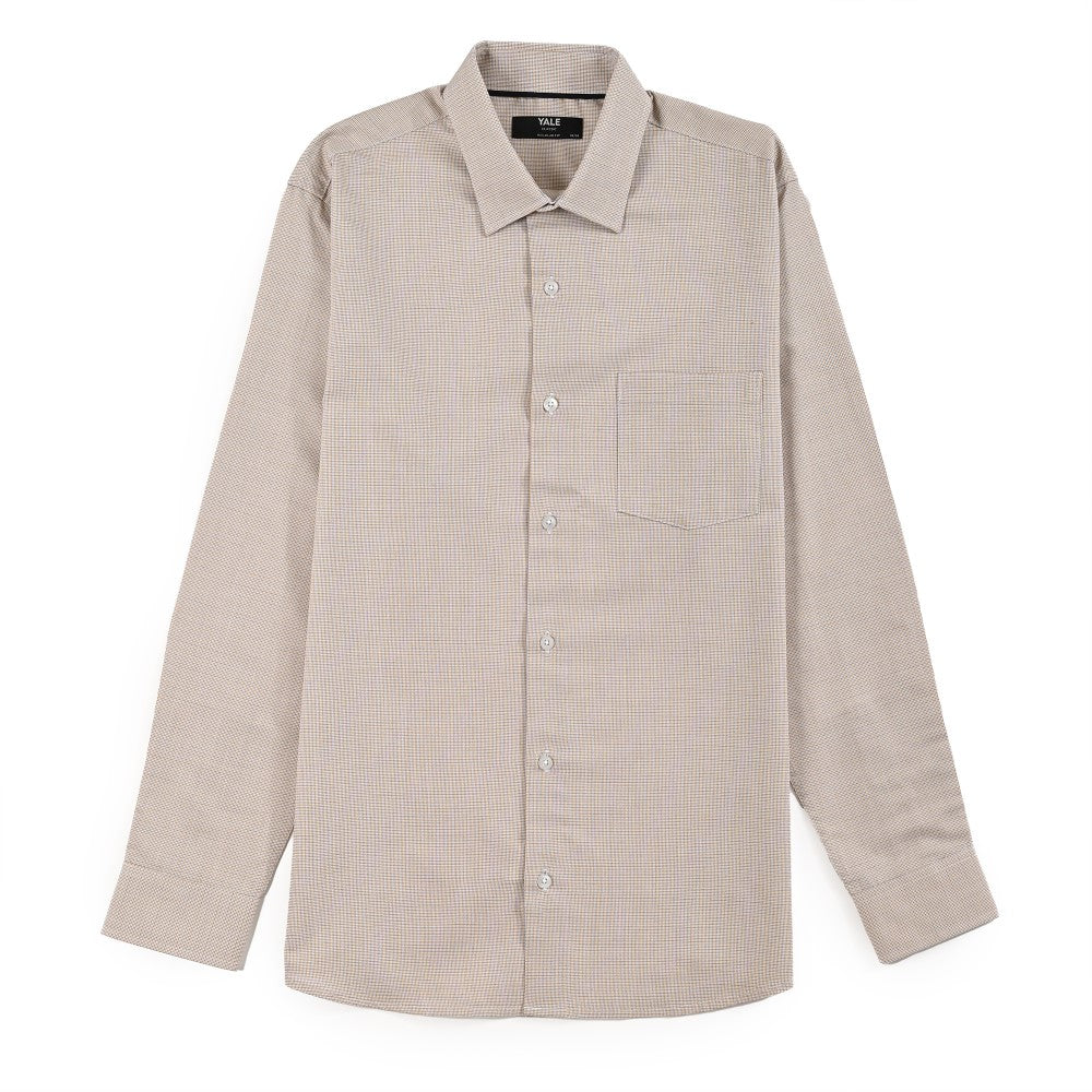 Camisa Yale Para Caballero Manga Larga Regular Fit 7911 Mostaza
