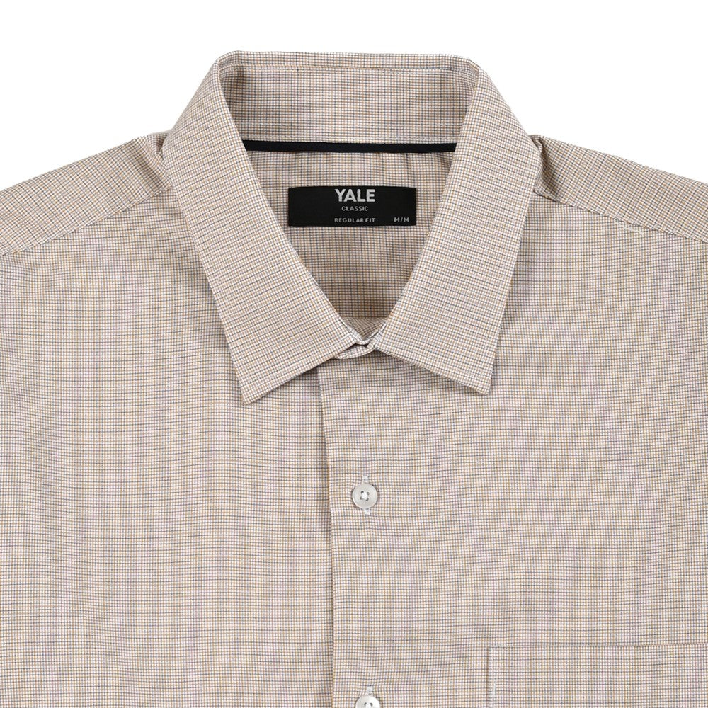 Camisa Yale Para Caballero Manga Larga Regular Fit 7911 Mostaza