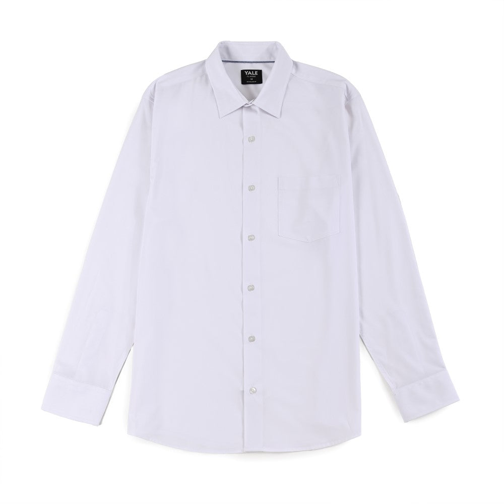 Camisa Yale Para Caballero Manga Larga Regular Fit 7940 Blanco