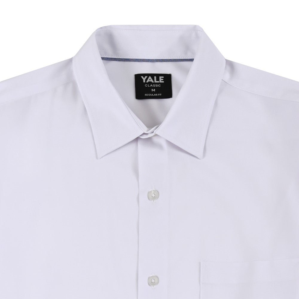Camisa Yale Para Caballero Manga Larga Regular Fit 7940 Blanco