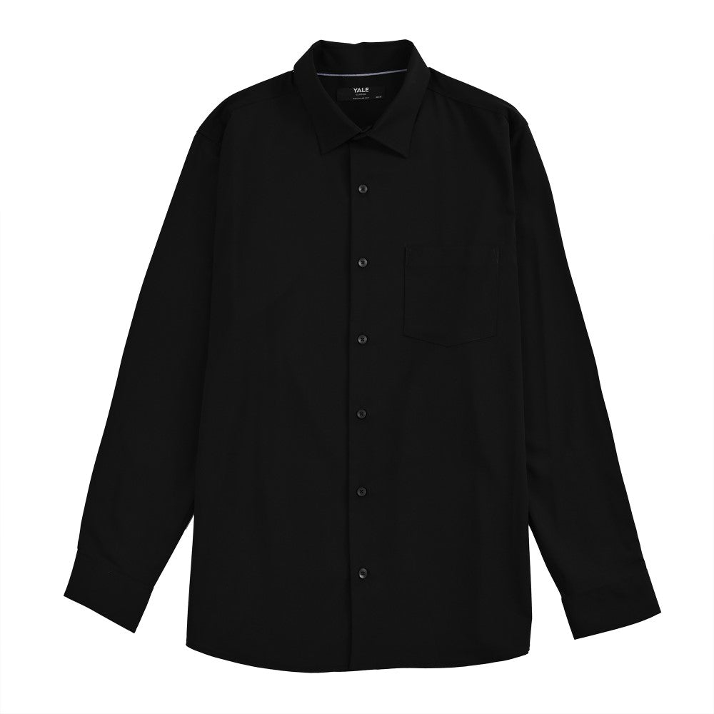Camisa Yale Para Caballero Manga Larga Regular Fit 7940 Negro