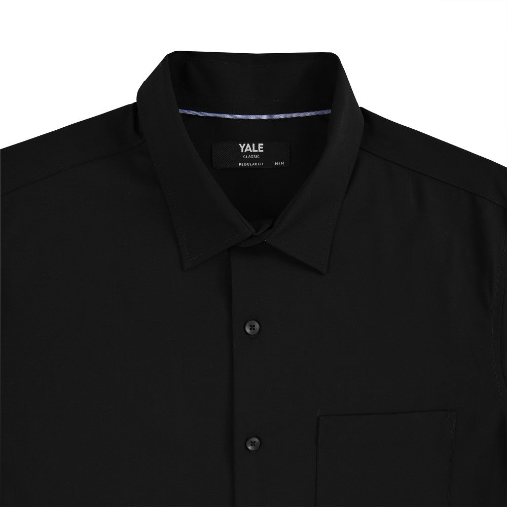 Camisa Yale Para Caballero Manga Larga Regular Fit 7940 Negro