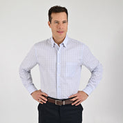 Camisa Yale Para Caballero Manga Larga Regular Fit 7907 Azul
