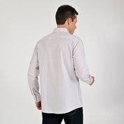 Camisa Yale Para Caballero Manga Larga Regular Fit 7907 Café