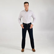 Camisa Yale Para Caballero Manga Larga Regular Fit 7907 Café
