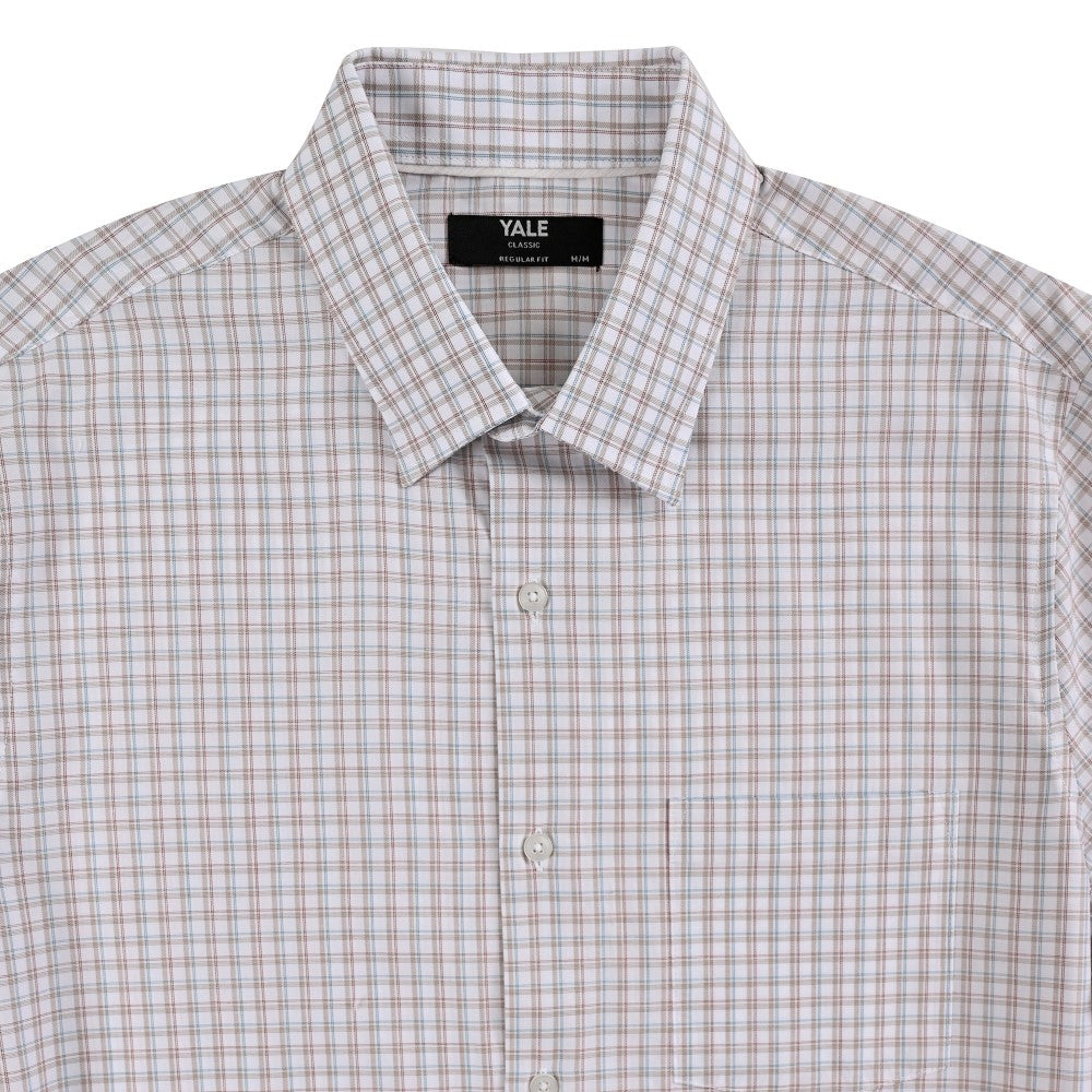 Camisa Yale Para Caballero Manga Larga Regular Fit 7907 Café