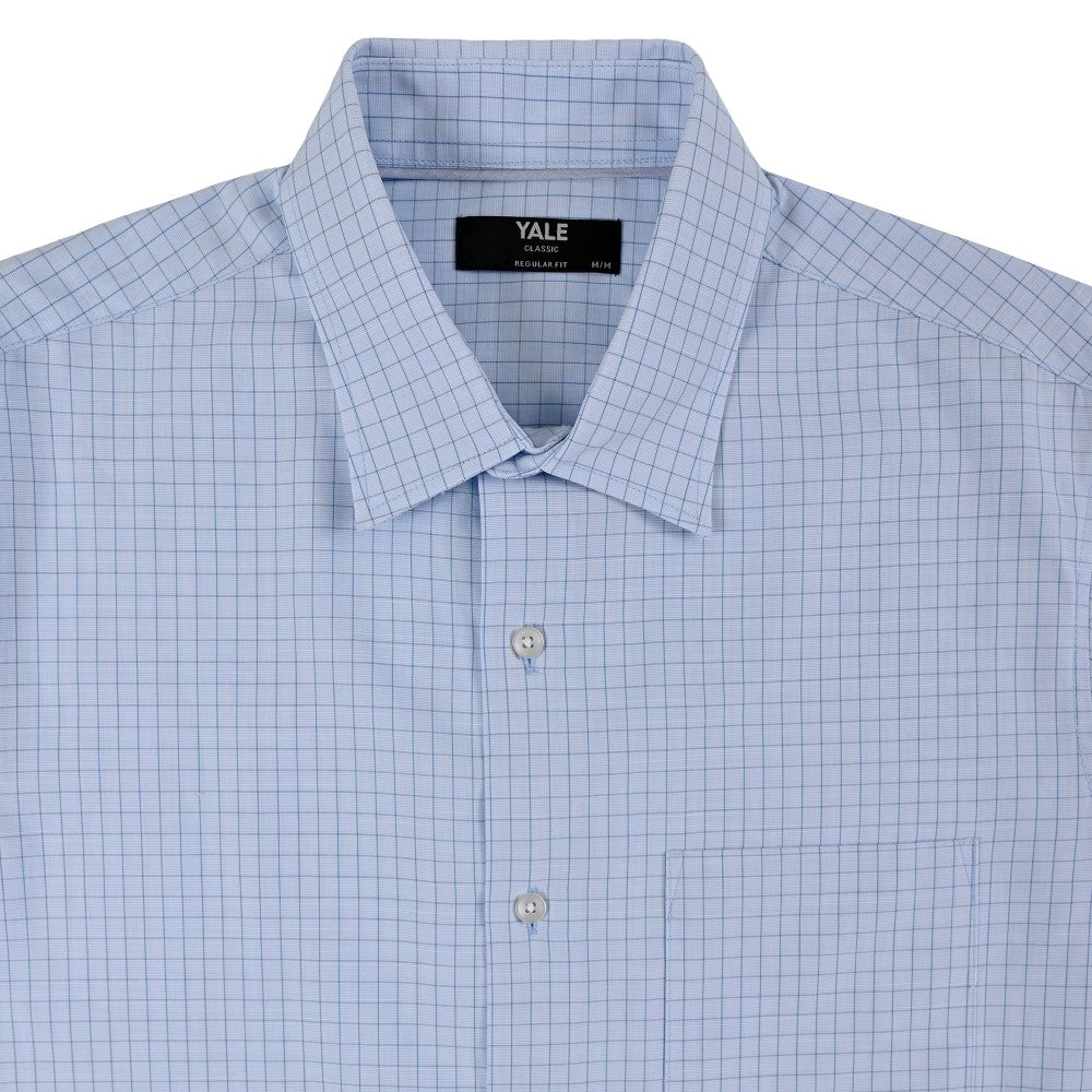 Camisa Yale Para Caballero Manga Larga Regular Fit 7908 Azul