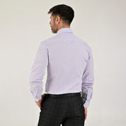 Camisa Yale Para Caballero Manga Larga Regular Fit 7908 Lila