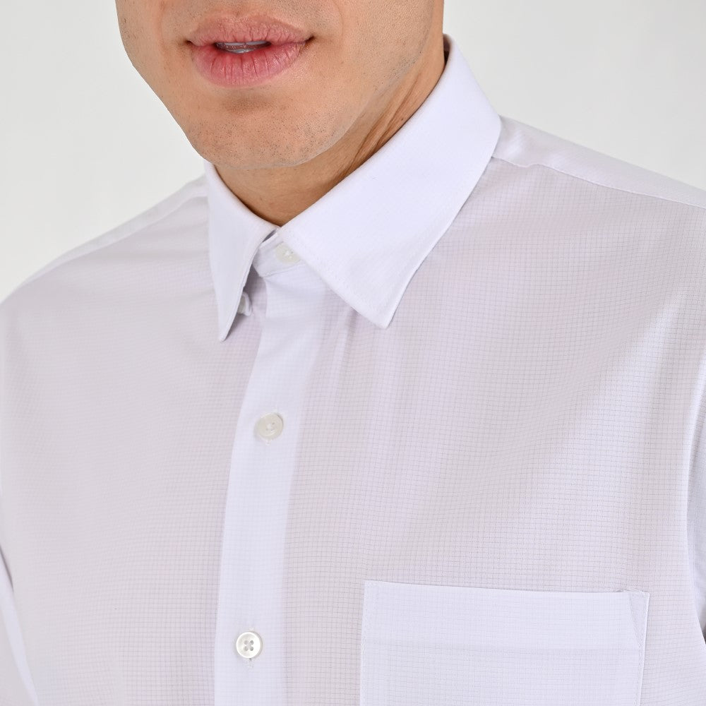 Camisa Yale Para Caballero Manga Larga Regular Fit 7941 Blanco