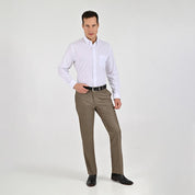 Camisa Yale Para Caballero Manga Larga Regular Fit 7941 Blanco