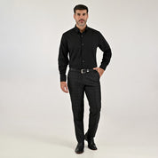 Camisa Yale Para Caballero Manga Larga Regular Fit 7941 Negro