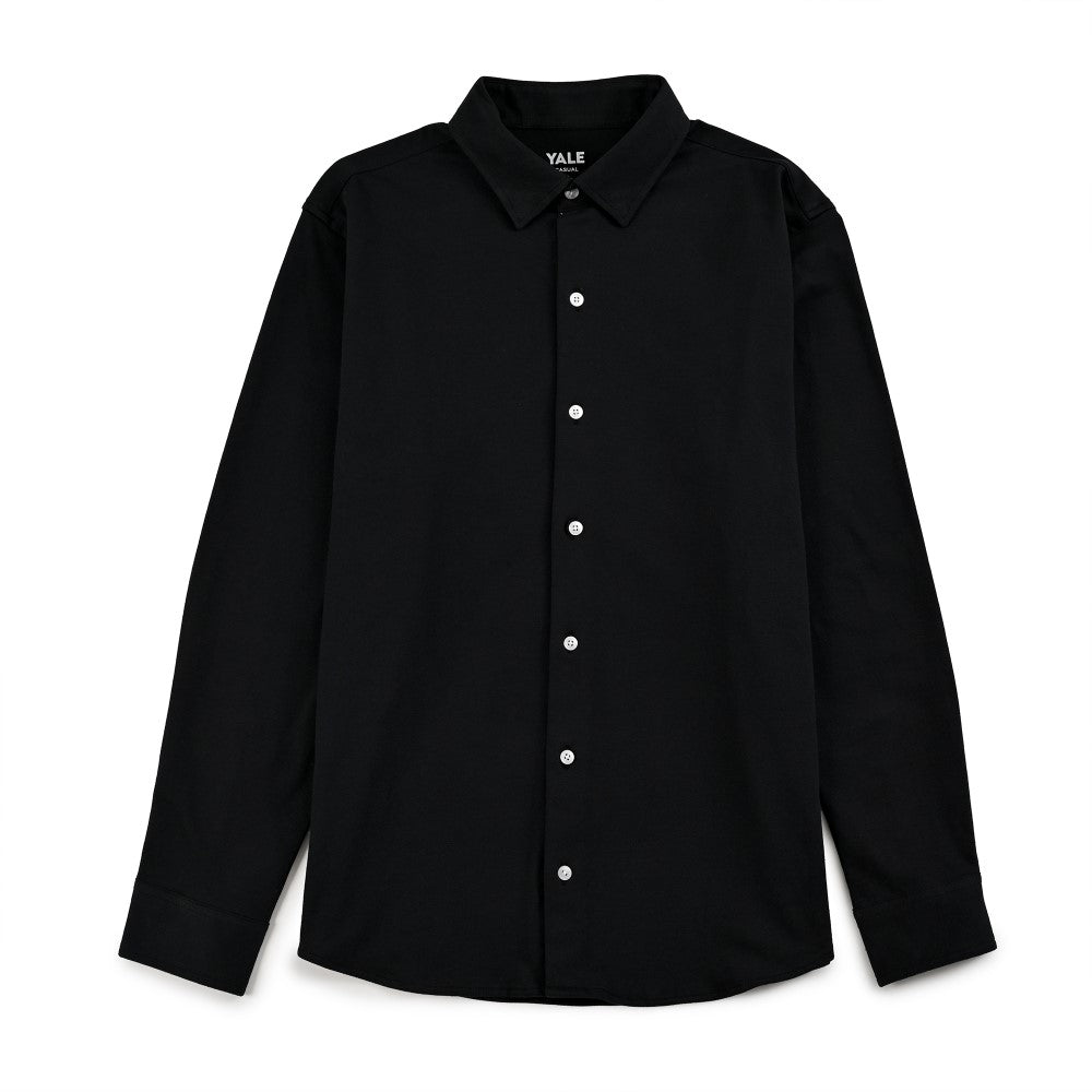 Camisa Yale Para Caballero Manga Larga Regular Fit 7941 Negro