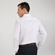 Camisa Yale Para Caballero Manga Larga Regular Fit 8085 Blanco