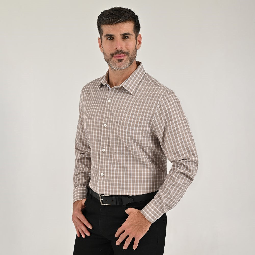 Camisa Yale Para Caballero Manga Larga Regular Fit 7910 Arena