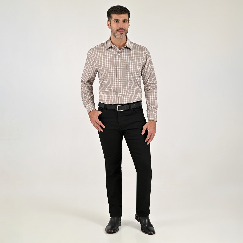 Camisa Yale Para Caballero Manga Larga Regular Fit 7910 Arena
