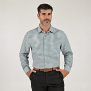 Camisa Yale Para Caballero Manga Larga Regular Fit 7910 Pistache